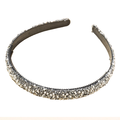 Glitter haarband - zilver