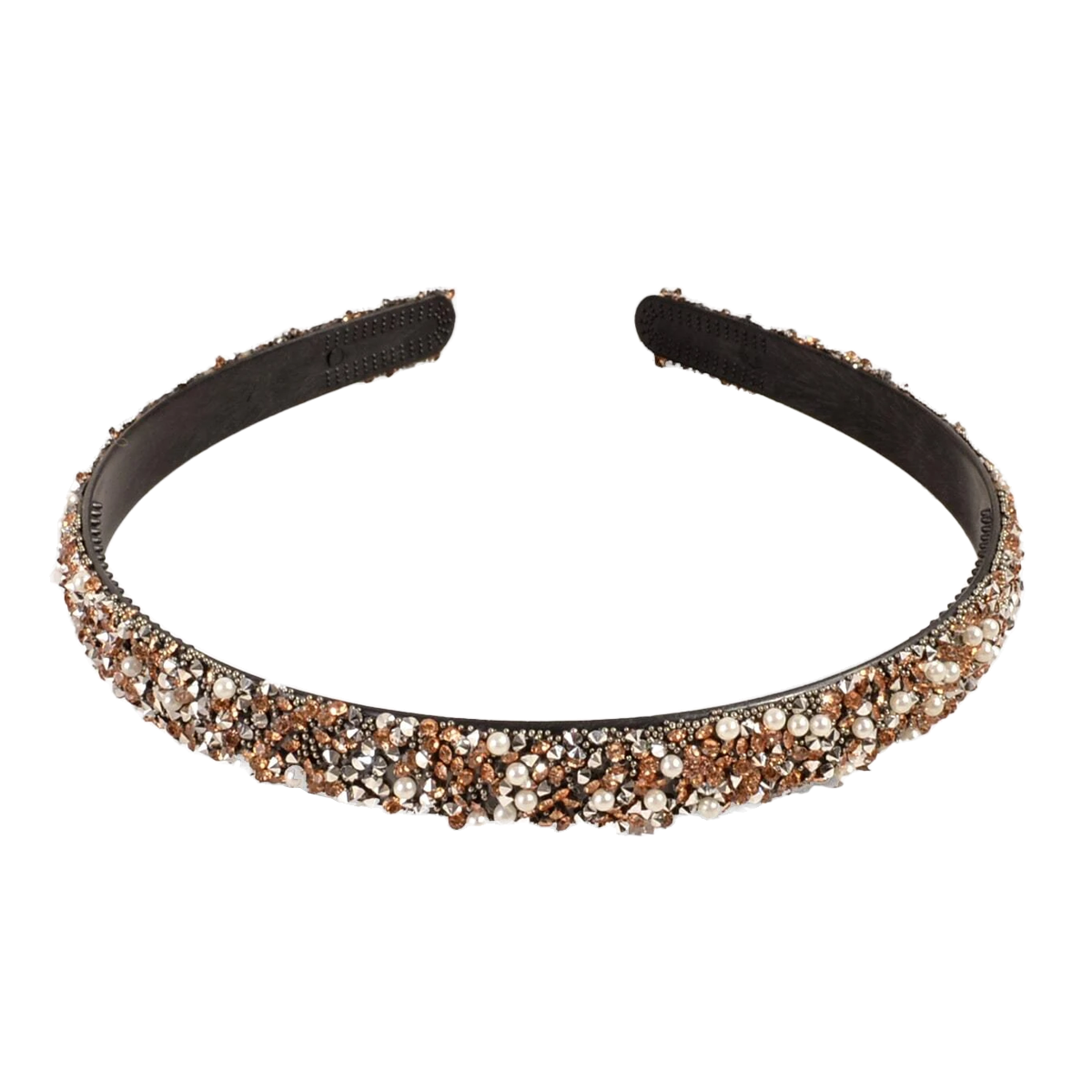 Glitter haarband - koper