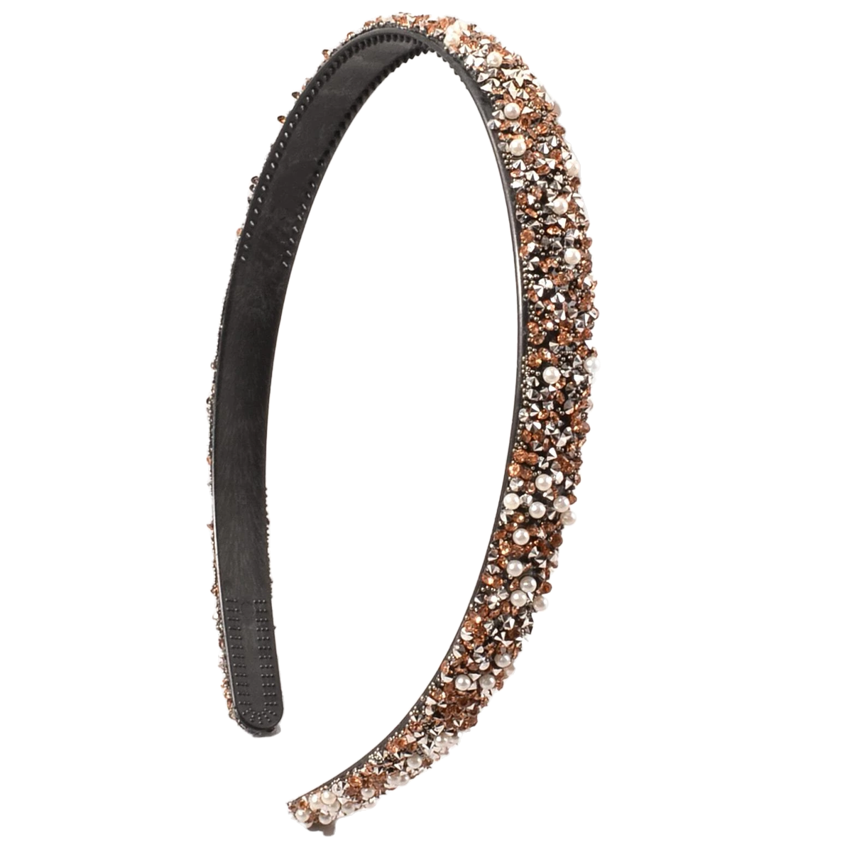 Glitter haarband - koper